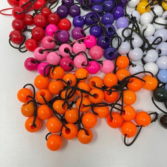 Twin Bead Hair Knocker Pony Tail Holders Bubbles Balls Tie Backs Lot of 156 Sets main image 9